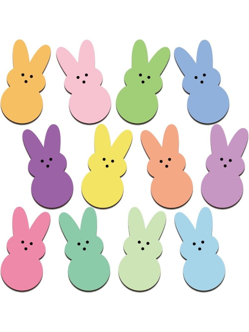Colorful 36Pcs Easter Bunny Magnets - Cute Rabbit Decor for Spring & Holiday Fun